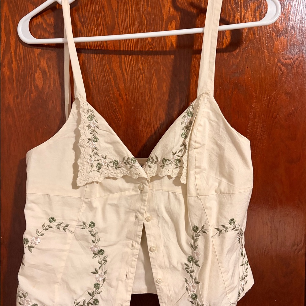Zara Embroidered tank